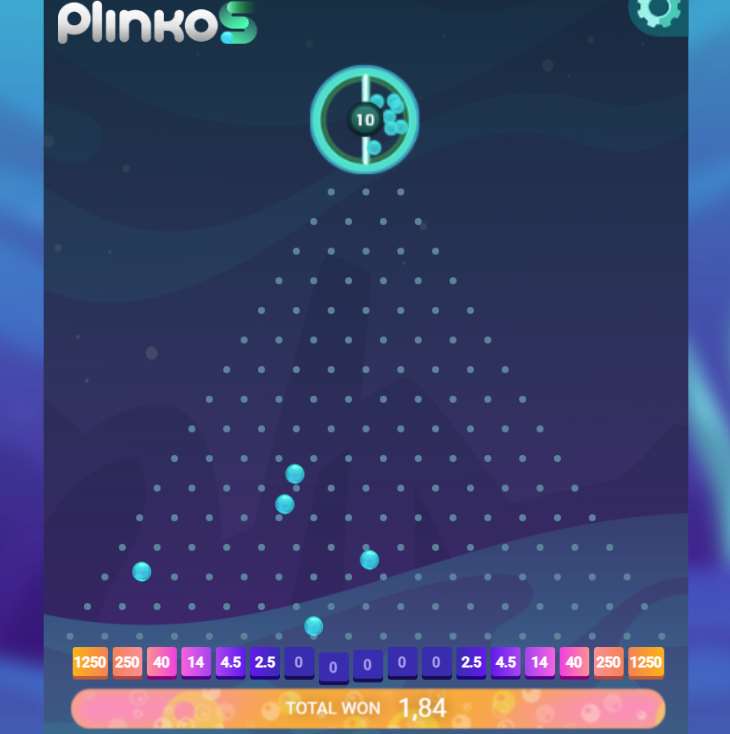 A Plinko játék felülete, navigációja és mechanikája